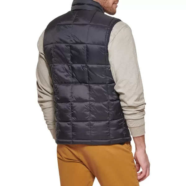 Dockers Mens Box Quilted Puffer VestBlack