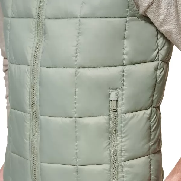 Dockers Mens Box Quilted Puffer VestGreen