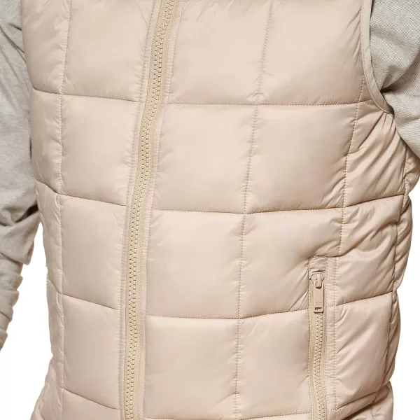 Dockers Mens Box Quilted Puffer VestKhaki