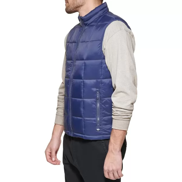 Dockers Mens Box Quilted Puffer VestNavy