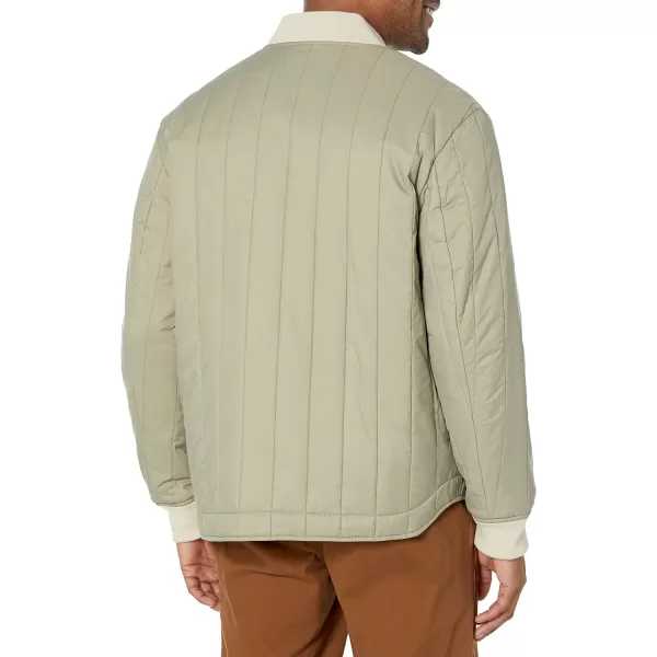 Dockers Mens Channel Quilted Open Bottom Bomber JacketSage