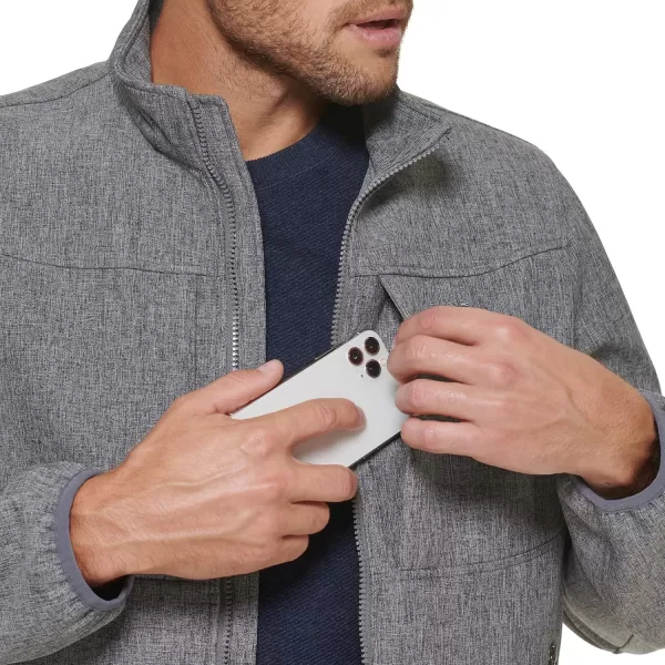 Dockers Mens Clean Zipup Softshell JacketHeather Grey