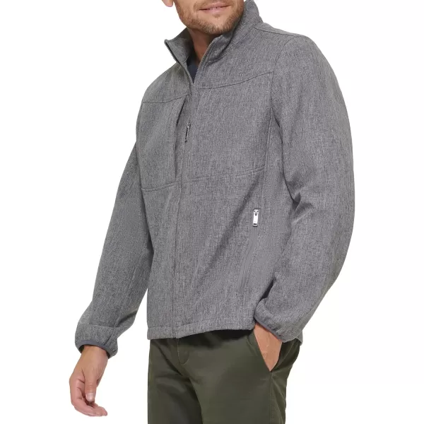 Dockers Mens Clean Zipup Softshell JacketHeather Grey