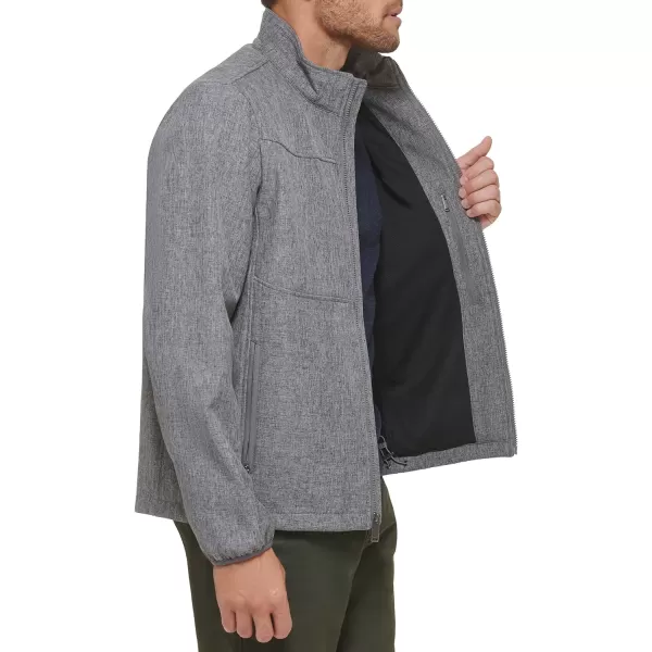 Dockers Mens Clean Zipup Softshell JacketHeather Grey