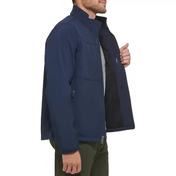 Dockers Mens Clean Zipup Softshell JacketMidnight