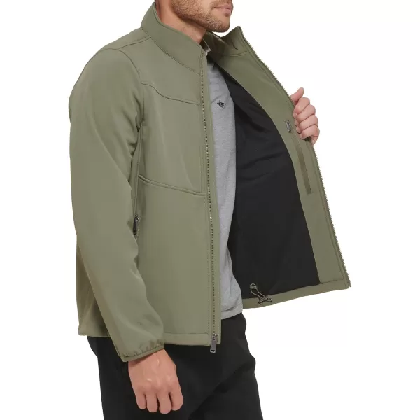 Dockers Mens Clean Zipup Softshell JacketOlive