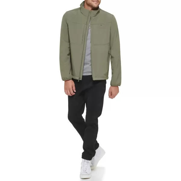 Dockers Mens Clean Zipup Softshell JacketOlive