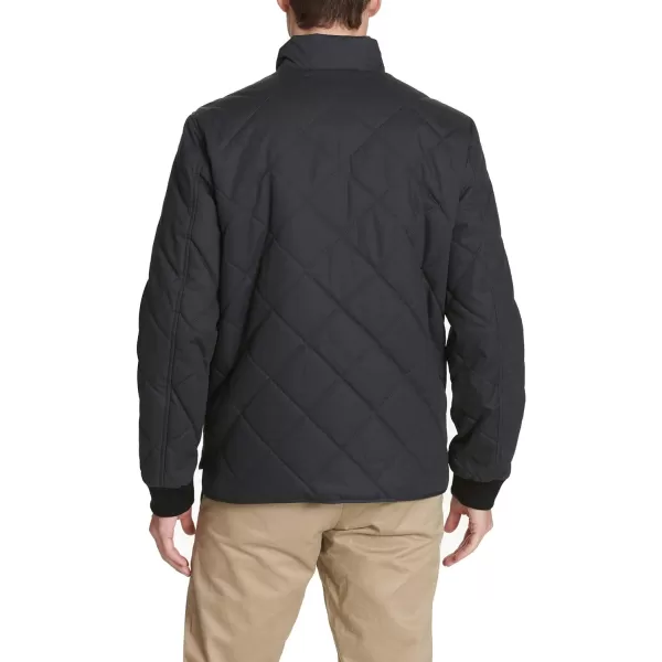 Dockers Mens Coated Cotton Diamond Quilted JacketBlack