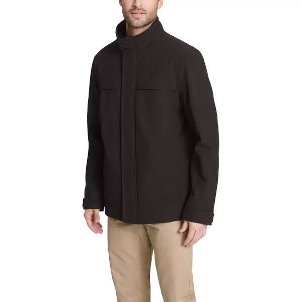 Dockers Mens Dwight Soft Shell Bib JacketStandard Black