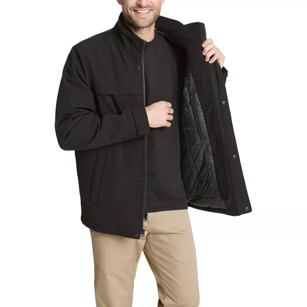 Dockers Mens Dwight Soft Shell Bib JacketStandard Black