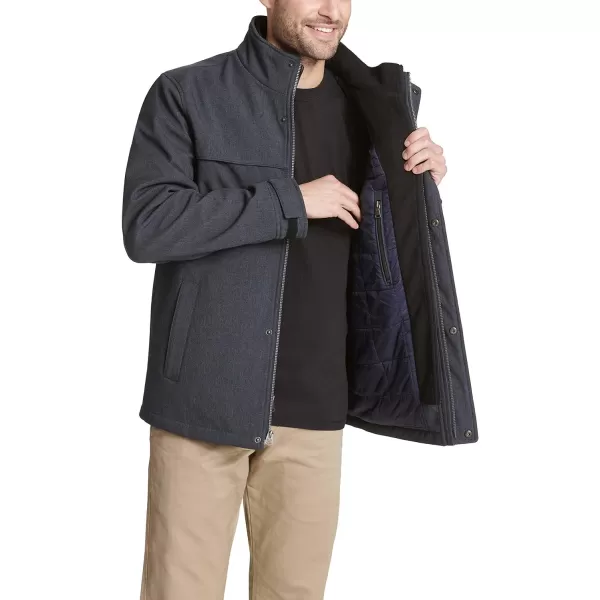 Dockers Mens Dwight Soft Shell Bib JacketStandard Midnight Heather