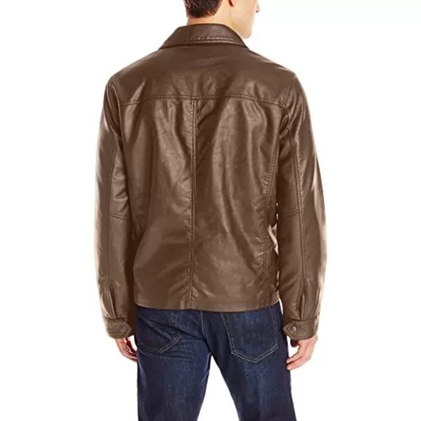 Dockers Mens James Faux Leather JacketEarth