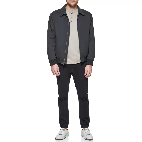 Dockers Mens Micro Twill Golf Bomber JacketBlack