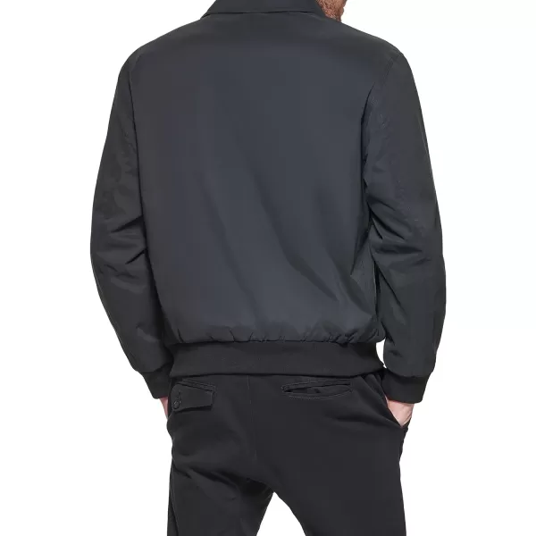 Dockers Mens Micro Twill Golf Bomber JacketBlack