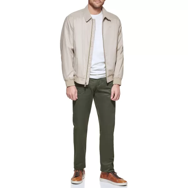 Dockers Mens Micro Twill Golf Bomber JacketKhaki