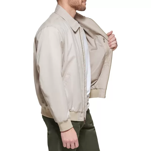 Dockers Mens Micro Twill Golf Bomber JacketKhaki