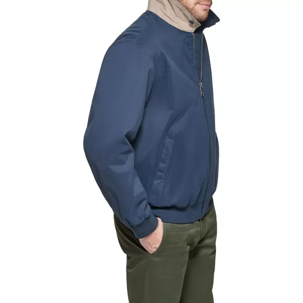 Dockers Mens Micro Twill Golf Bomber JacketNavy