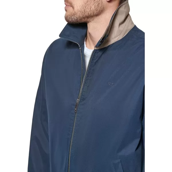 Dockers Mens Micro Twill Golf Bomber JacketNavy