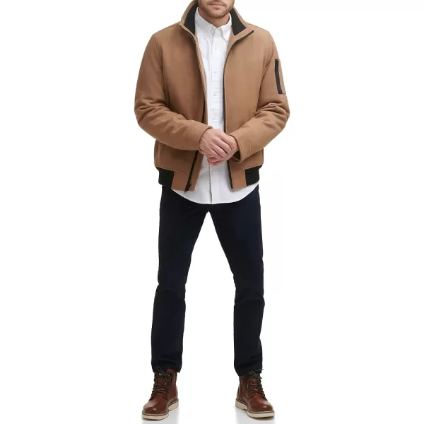 Dockers Mens Ron Wool Blend BomberCamel