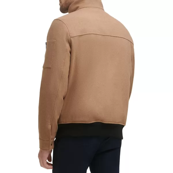 Dockers Mens Ron Wool Blend BomberCamel