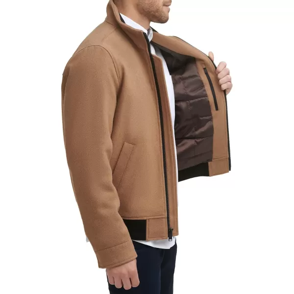 Dockers Mens Ron Wool Blend BomberCamel