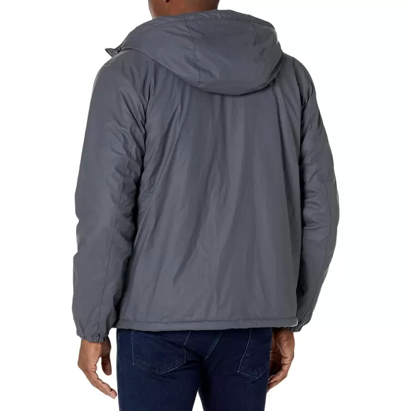 Dockers Mens The Bryce Stretch Sherpa Lined Waterproof Rain JacketCharcoal