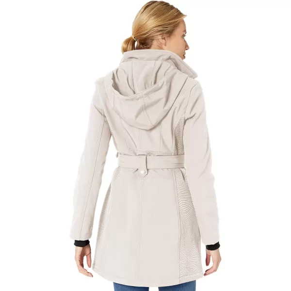 GUESS Softshell Coat Casual Transitional Jacket for Women Fall to Winter WardrobeBone