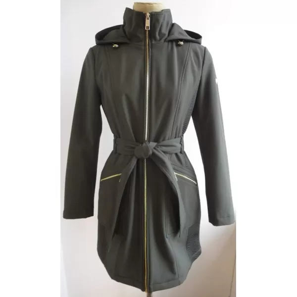 GUESS Softshell Coat Casual Transitional Jacket for Women Fall to Winter WardrobeCargo Green