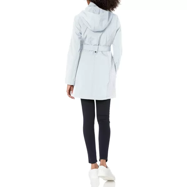 GUESS Softshell Coat Casual Transitional Jacket for Women Fall to Winter WardrobePastel Blue