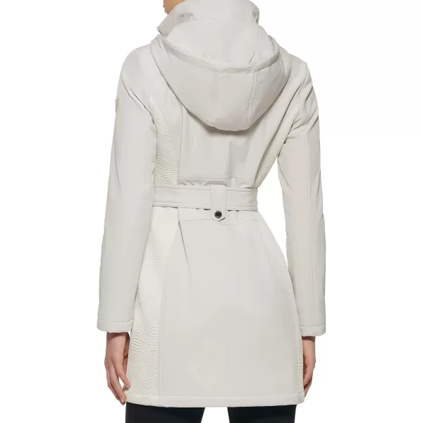 GUESS Softshell Coat Casual Transitional Jacket for Women Fall to Winter WardrobeStone