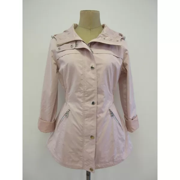 GUESS Womens Adjustable Long Sleeve Anorak Jacket Pastel Pink SmallGUESS Womens Adjustable Long Sleeve Anorak Jacket Pastel Pink Small