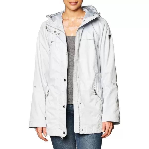 GUESS Womens Adjustable Long Sleeve Anorak JacketPastel Blue