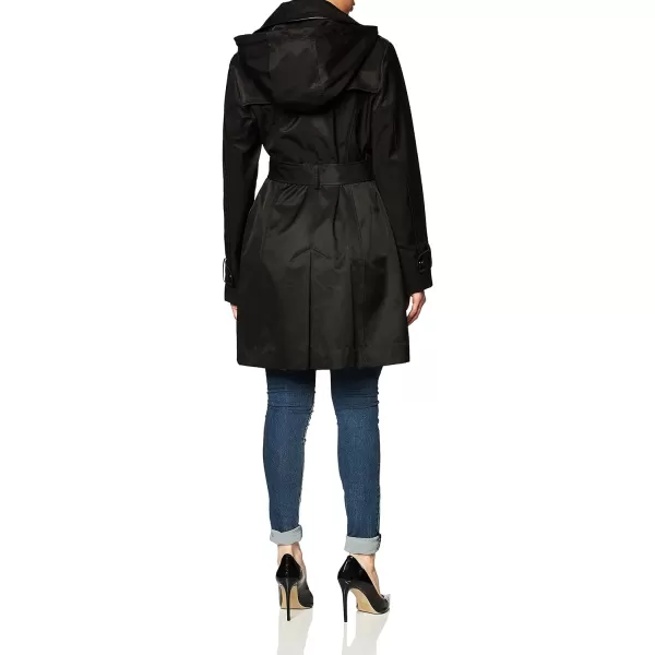 GUESS Womens Double Breasted TrenchcoatBlack