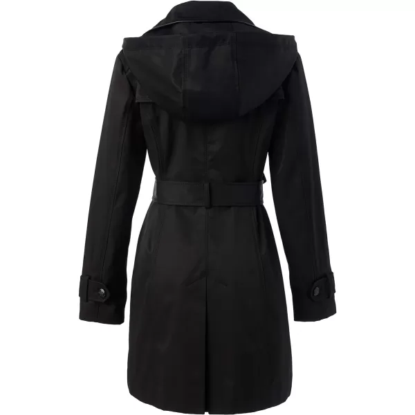 GUESS Womens Double Breasted TrenchcoatBlack