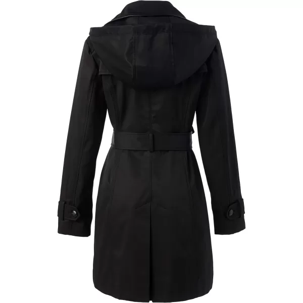 GUESS Womens Double Breasted TrenchcoatTrenchcoat Black