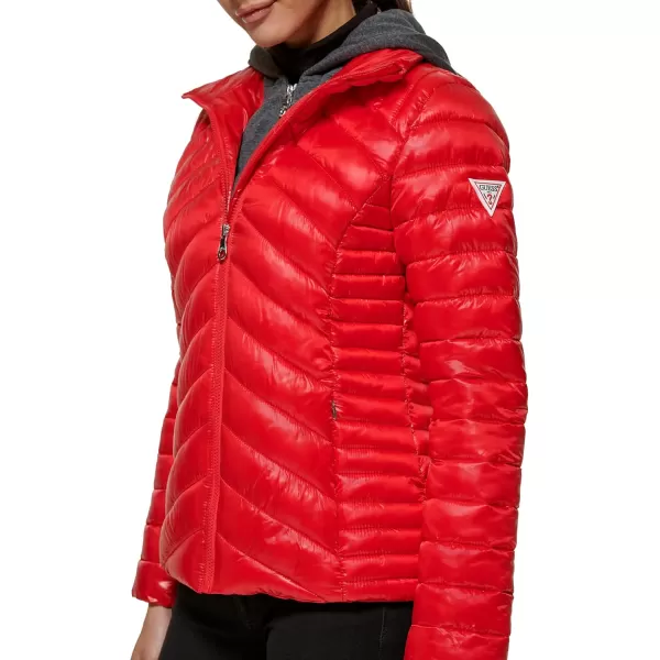 GUESS Womens Light Packable Jacket Quilted Transitional PufferQuilted 1fr