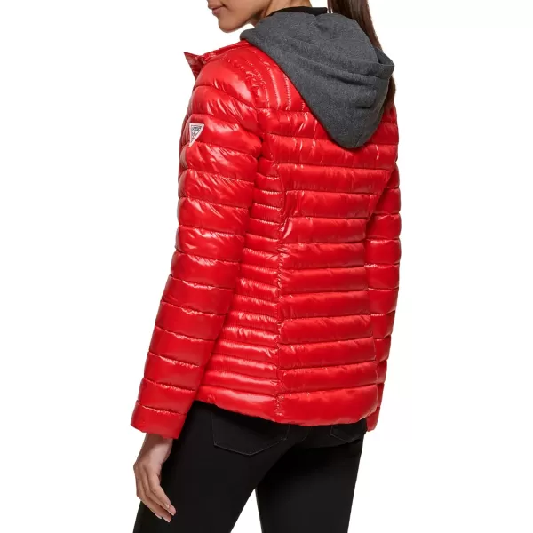 GUESS Womens Light Packable Jacket Quilted Transitional PufferQuilted 1fr