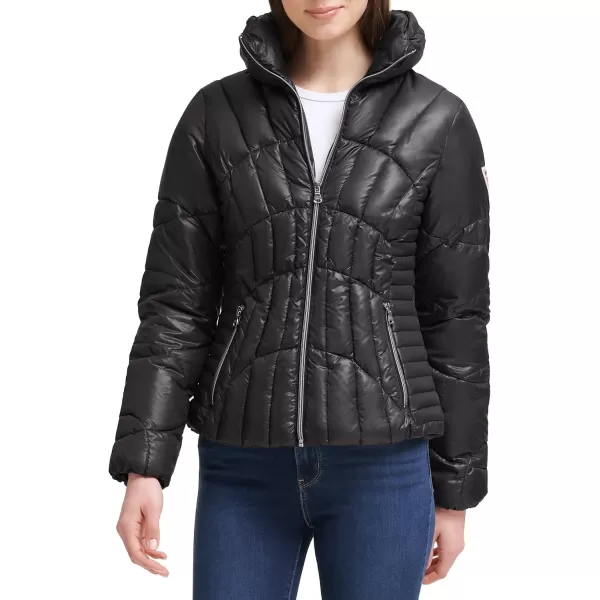 GUESS Womens Midweight Puffer JacketBlack