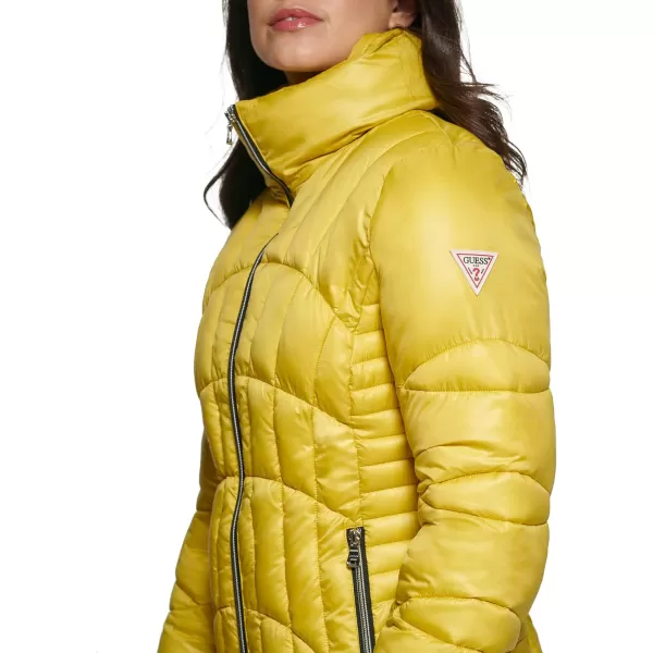 GUESS Womens Midweight Puffer JacketHighlighter