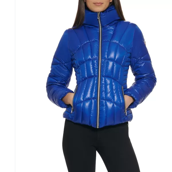 GUESS Womens Midweight Puffer JacketIndigo