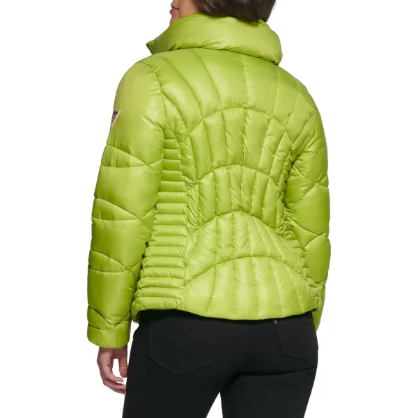 GUESS Womens Midweight Puffer JacketLime