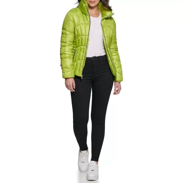 GUESS Womens Midweight Puffer JacketLime