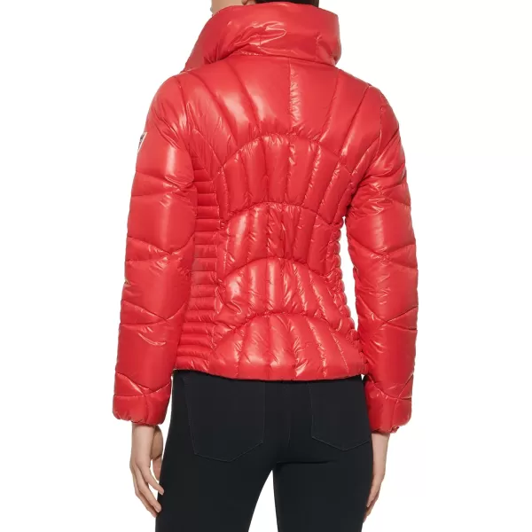 GUESS Womens Midweight Puffer JacketRed