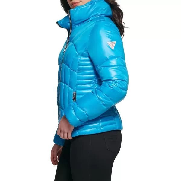 GUESS Womens Midweight Puffer JacketSky