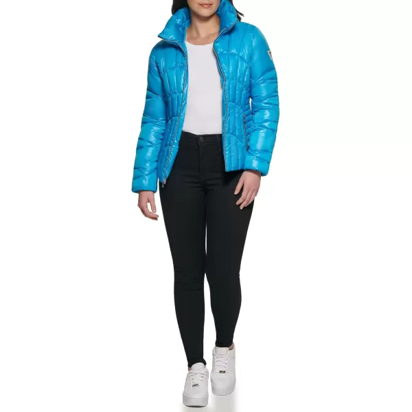 GUESS Womens Midweight Puffer JacketSky