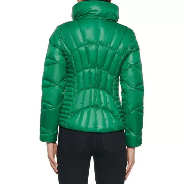 GUESS Womens Quilted Puffer JacketKelly Green