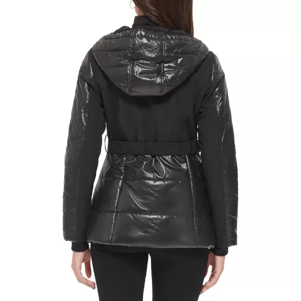 GUESS Womens Softshell CoatBelted Black