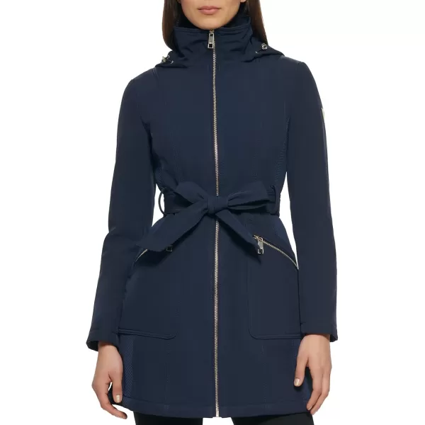 GUESS Womens Softshell CoatLong Navy