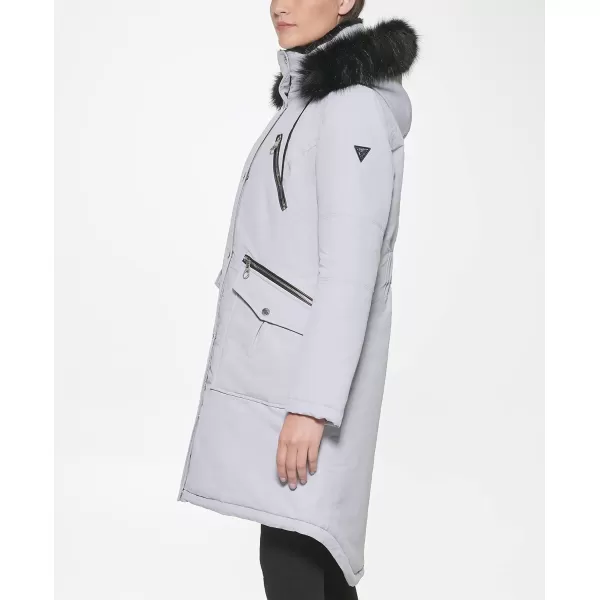 GUESS womens Long Anorak CoatSterling