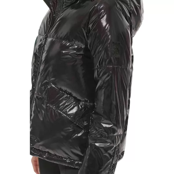 Karl Lagerfeld Paris Womens Adjustable Hem JacketBlack